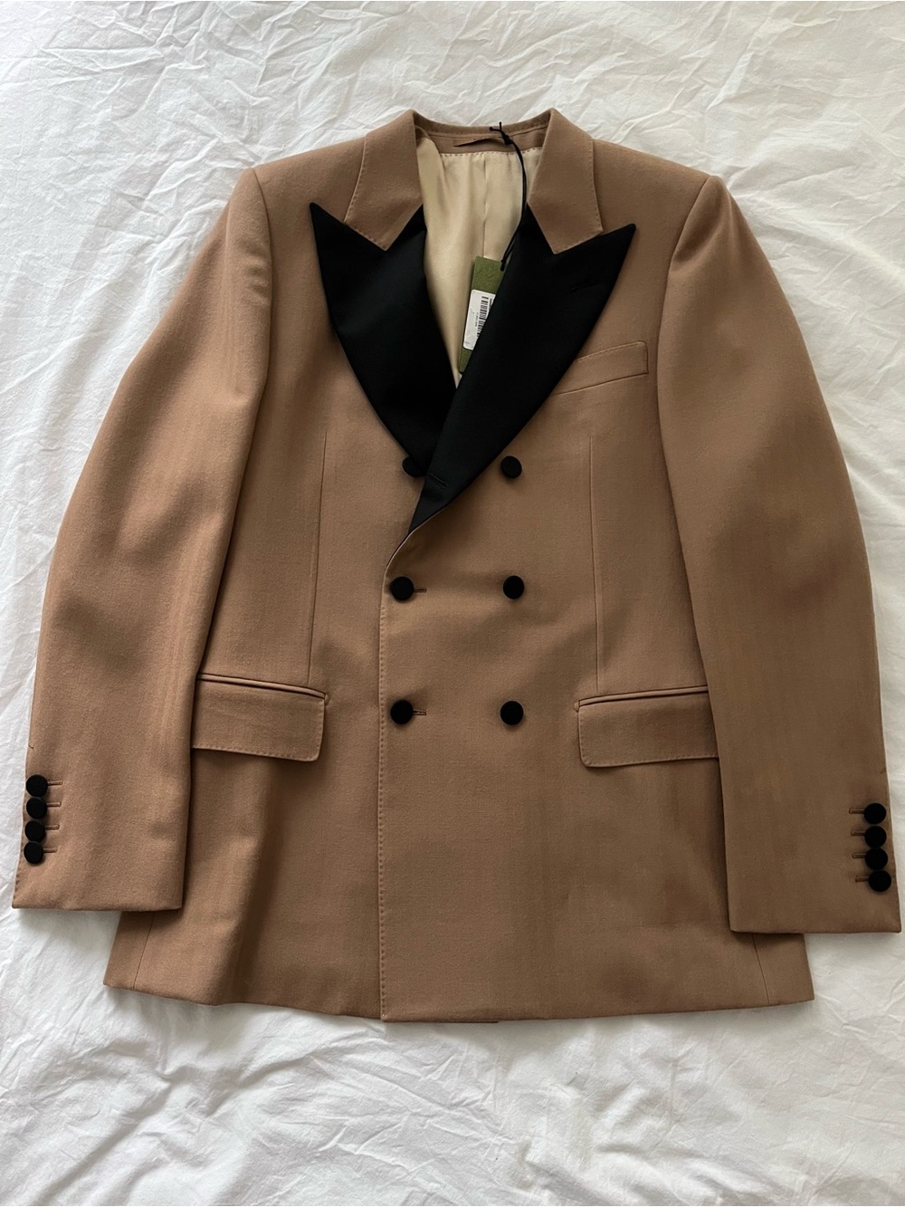 Gucci Beige Double Breasted Tuxedo